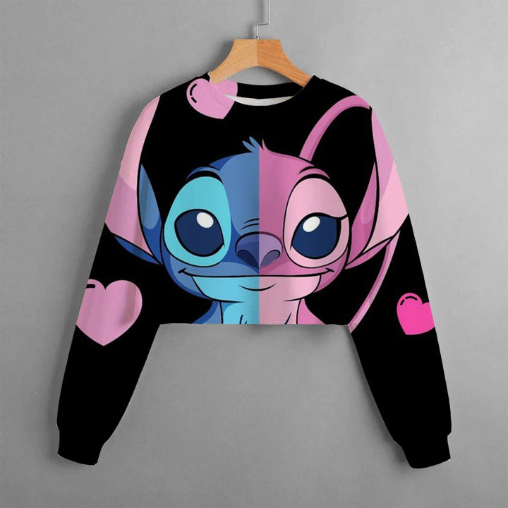Girls' Stitch Crop Hoodie