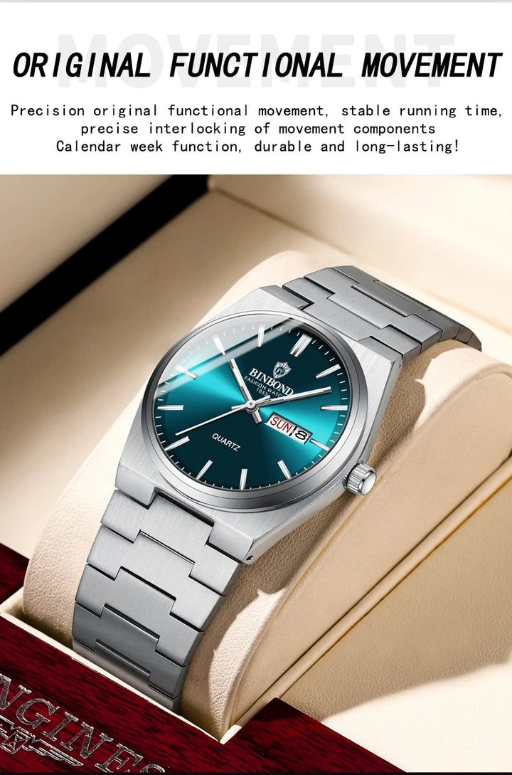 BINBOND Men's Business Quartz Watch