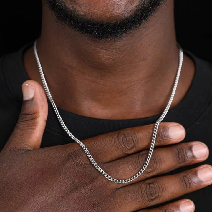 Titanium Steel Cuban Chain – Men's Fashion Necklace
