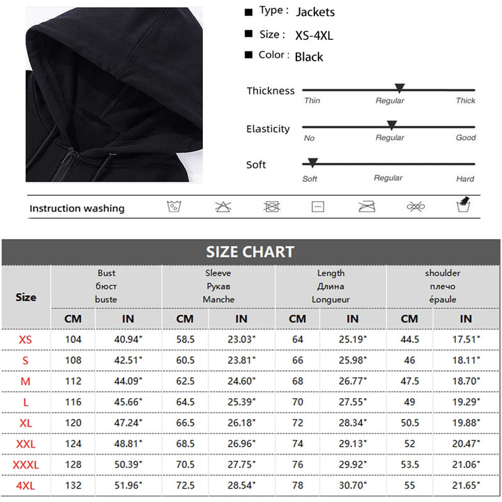 Men's Slim Fit Zip Hoodie