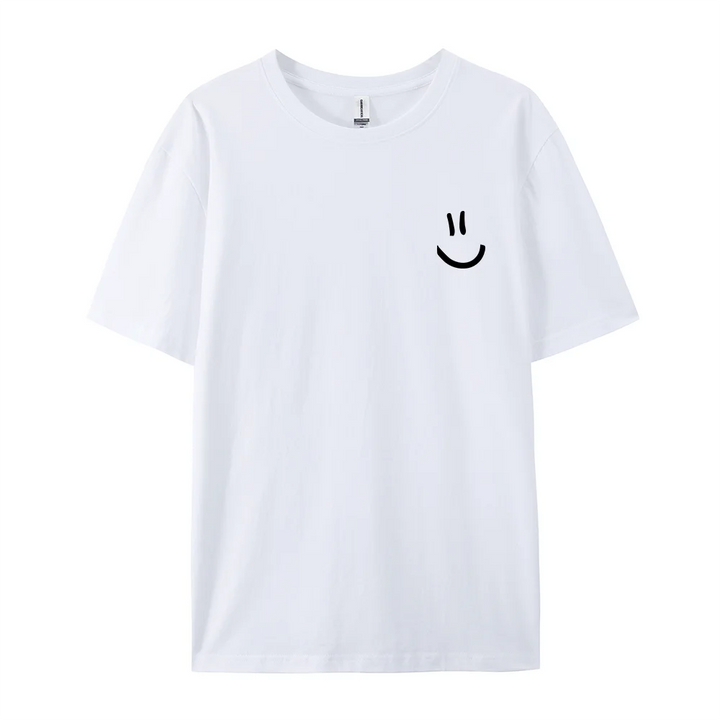Minimalist Smile Tee – Street Style Summer Top