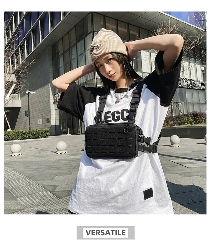 Outdoor Chest Rig – Functional Crossbody Waist Bag for Unisex Streetwear