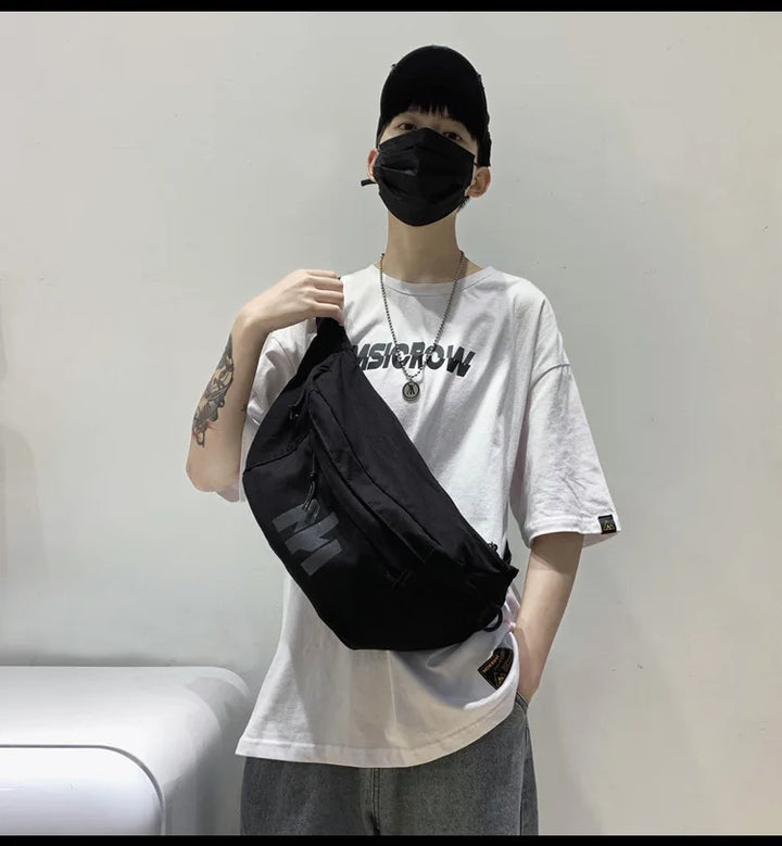 Unisex Fanny Pack – Large Capacity Waist & Chest Bag for Travel & Street Trend