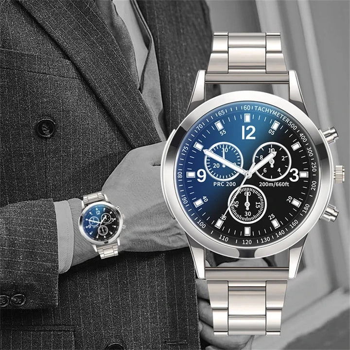 Luxury Business Watch – Men’s Stainless Steel Quartz Timepiece