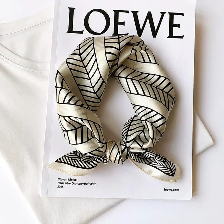 Mulberry Silk Square Scarf – Luxury Bandana & Headwrap for Women
