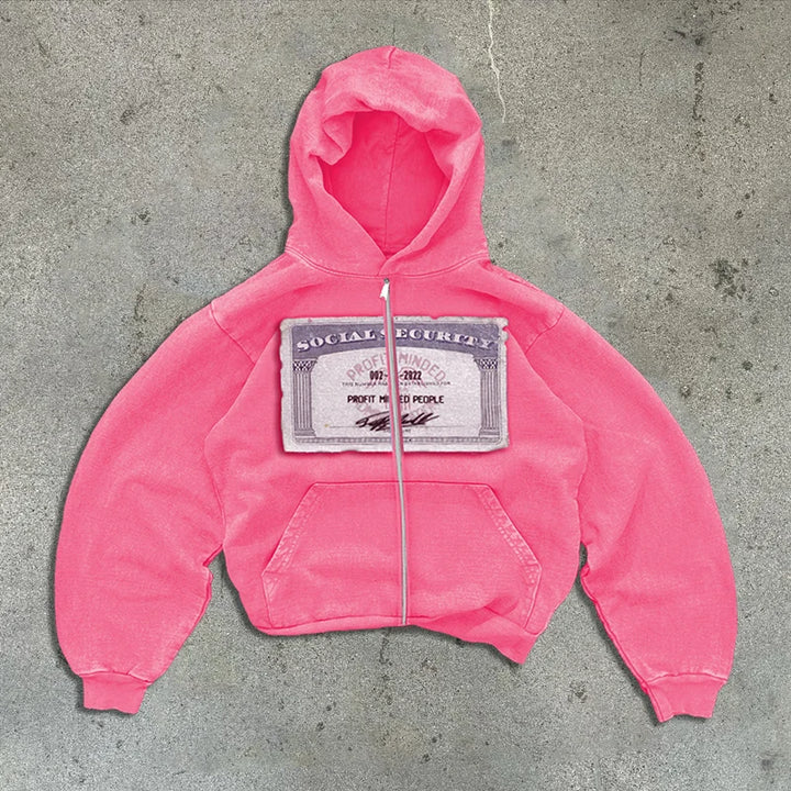 Y2K Retro Print Hoodie