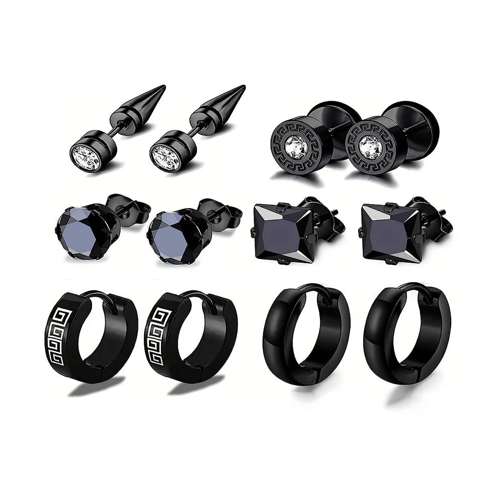 EdgeFusion™ – Trendy Stainless Steel Earring Set for Every Occasion