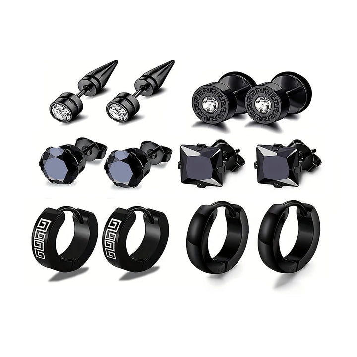 EdgeFusion™ – Trendy Stainless Steel Earring Set for Every Occasion