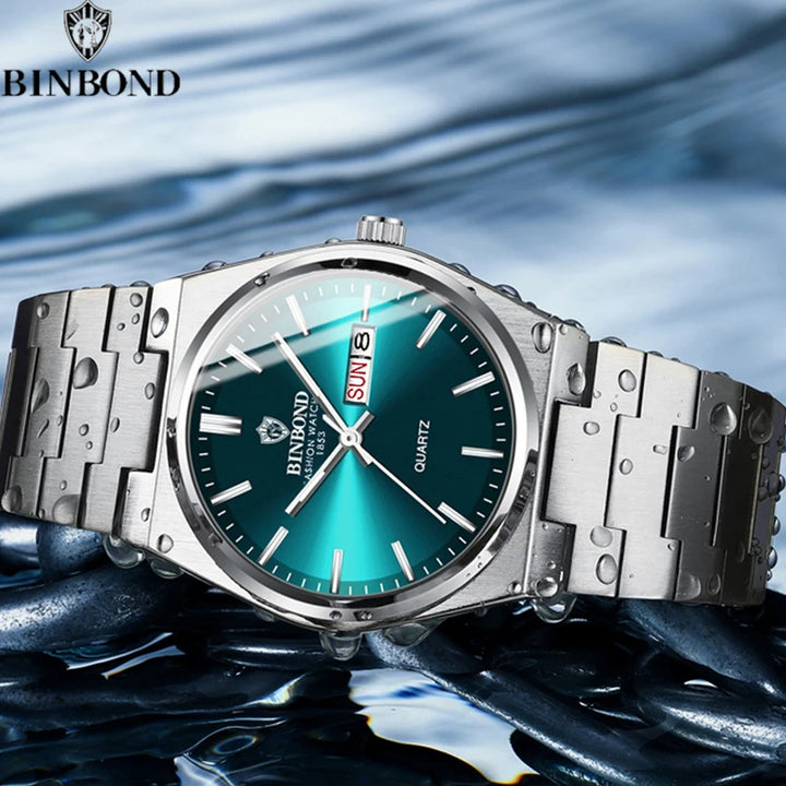 BINBOND Men's Business Quartz Watch