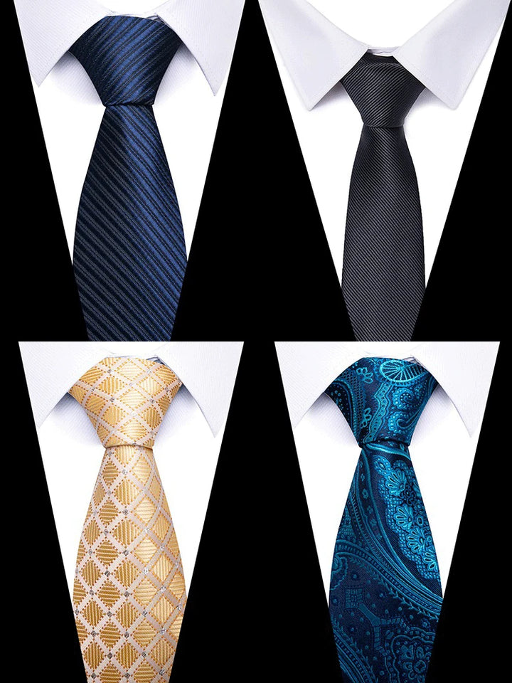 Tie Gravatas Fashion Wholesale Woven 8 cm Necktie Wedding Accessories Blue Man Dot Fit Group Party Office