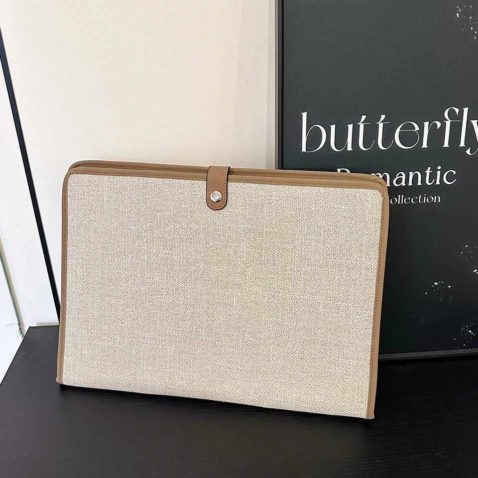 Women's Clutches Canvas Handbags High Capacity Briefcase