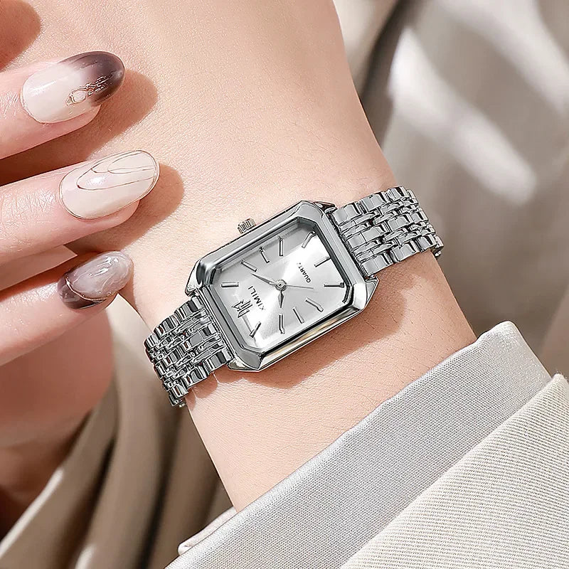 Luxury Stainless Steel Quartz Watch for Women
