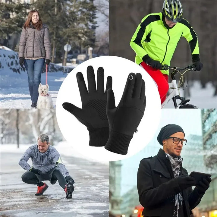 Gloves Waterproof Windproof Cold Resistant Warm Gloves Full finger gloves winter padded Touch Screen Outdoor Riding Gloves