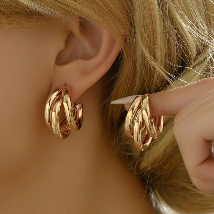 Chunky Hoop Earrings