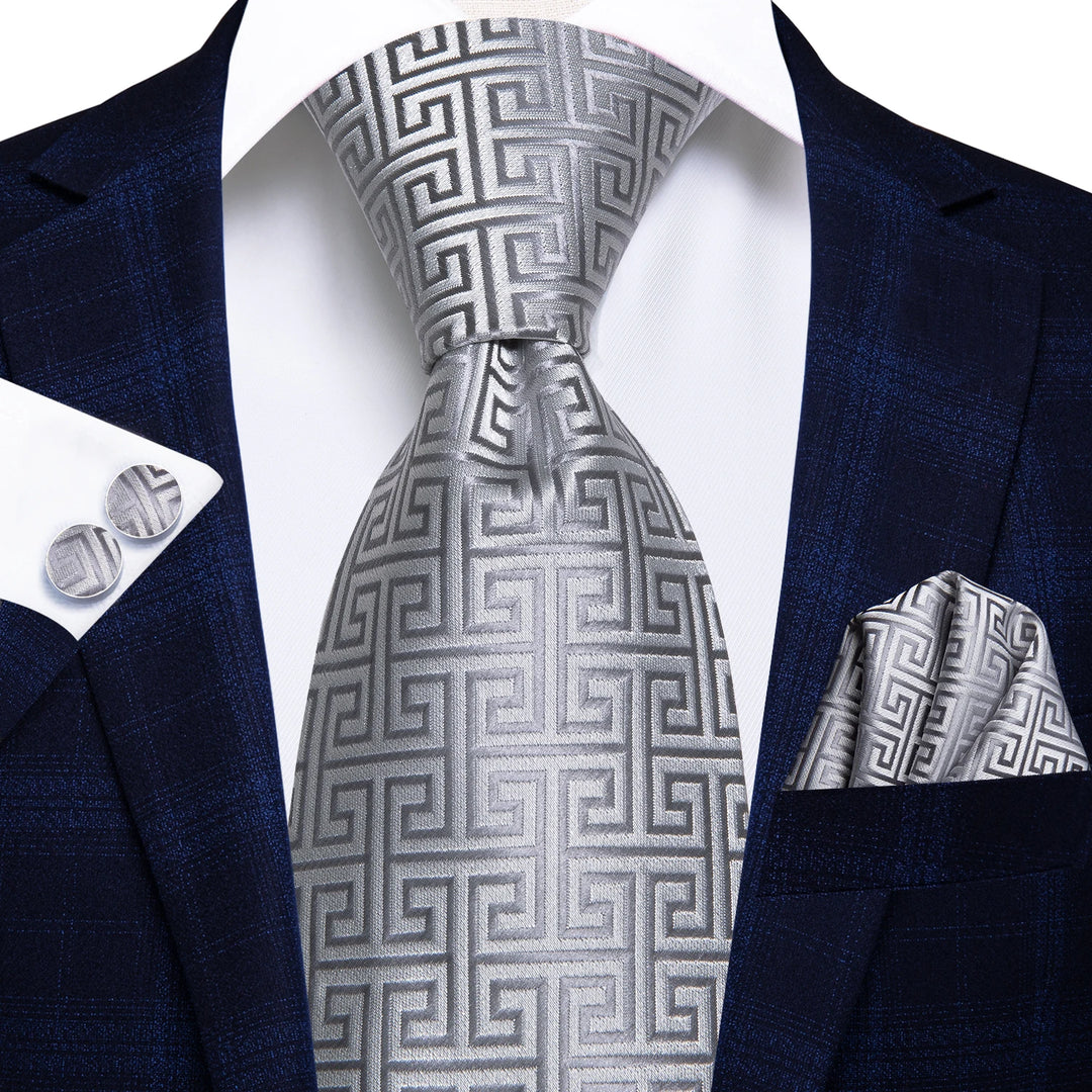 Hi-Tie 8.5cm Business Black Solid Paisley 100% Silk Men's Tie Neck Strip Ties for Men Formal Luxury Wedding Neckties Gravatas