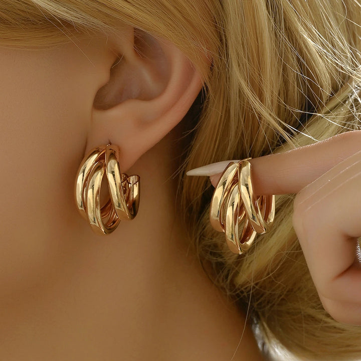 Chunky Hoop Earrings