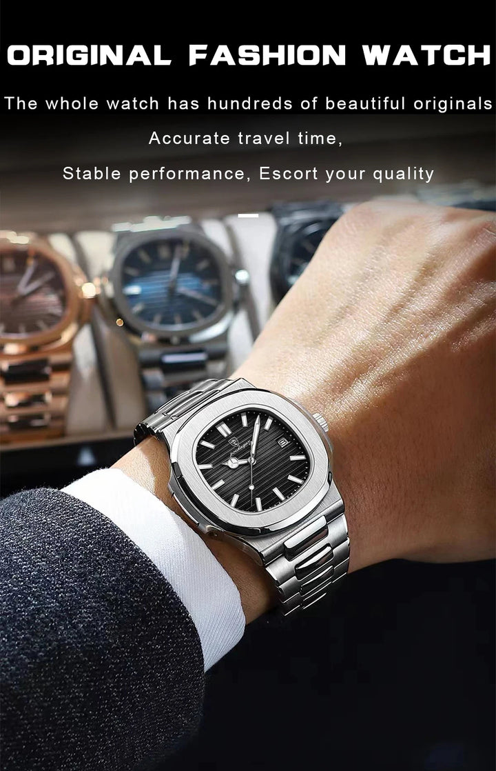 POEDAGAR Luxury Sports Watch for Men