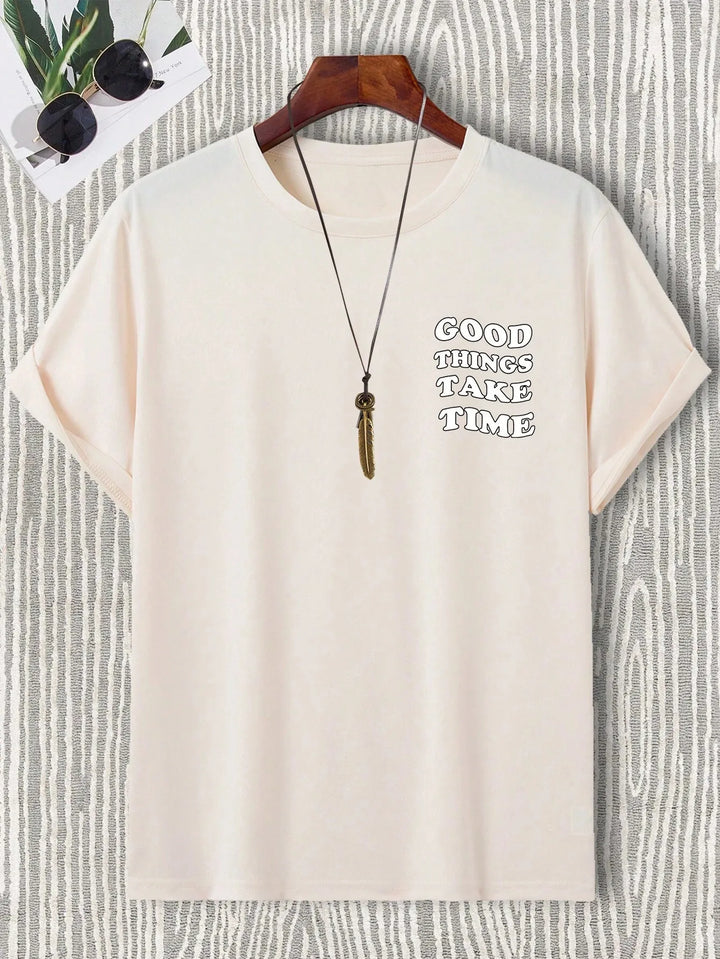 Good Things Take Time Unisex Cotton T-Shirt – Streetwear Classic Tee