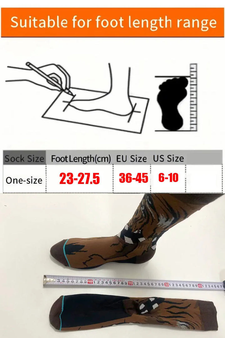 1 pair Autumn Winter Anime Socks Movie Men socks Cosplay Socks Skateboard sock Long Casual versatile Novelty Women's Socks 37-45