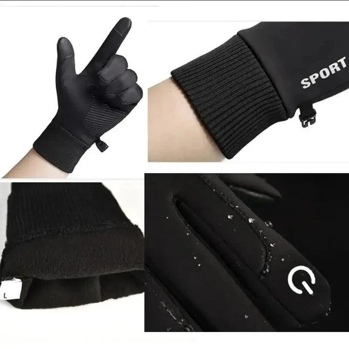 Winter Waterproof Men's Gloves Windproof Sports Fishing Touchscreen Driving Motorcycle Ski Non-slip Warm Cycling Women Gloves
