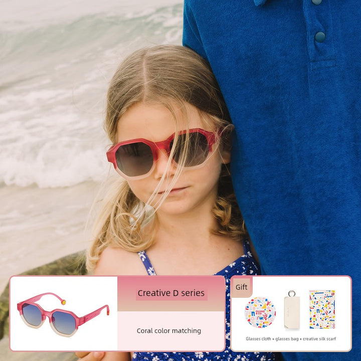 Olivioco Creative Parent-Child Eye Protection Men's and Women's Sunglasses