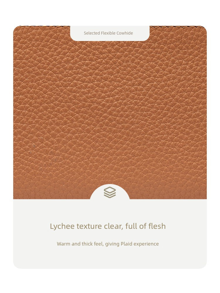HR HR 2025 New Wallet Fashion First Layer Cowhide Long Wallet Coin Purse Western Style Certificate Clutch Bag