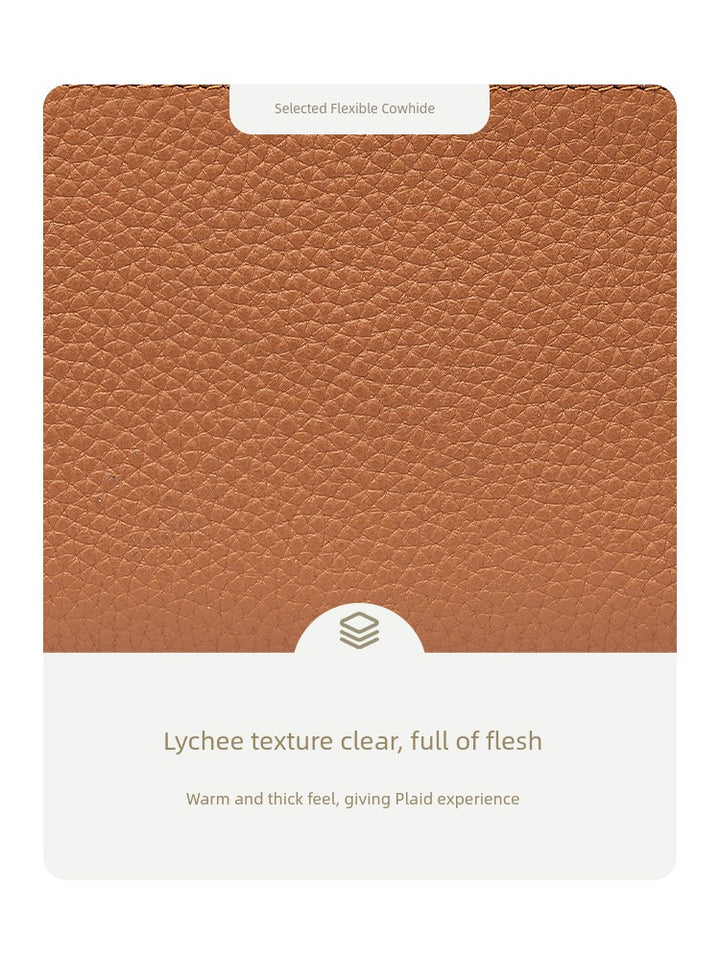 HR HR 2025 New Wallet Fashion First Layer Cowhide Long Wallet Coin Purse Western Style Certificate Clutch Bag