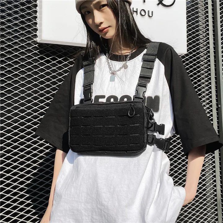 Outdoor Chest Rig – Functional Crossbody Waist Bag for Unisex Streetwear
