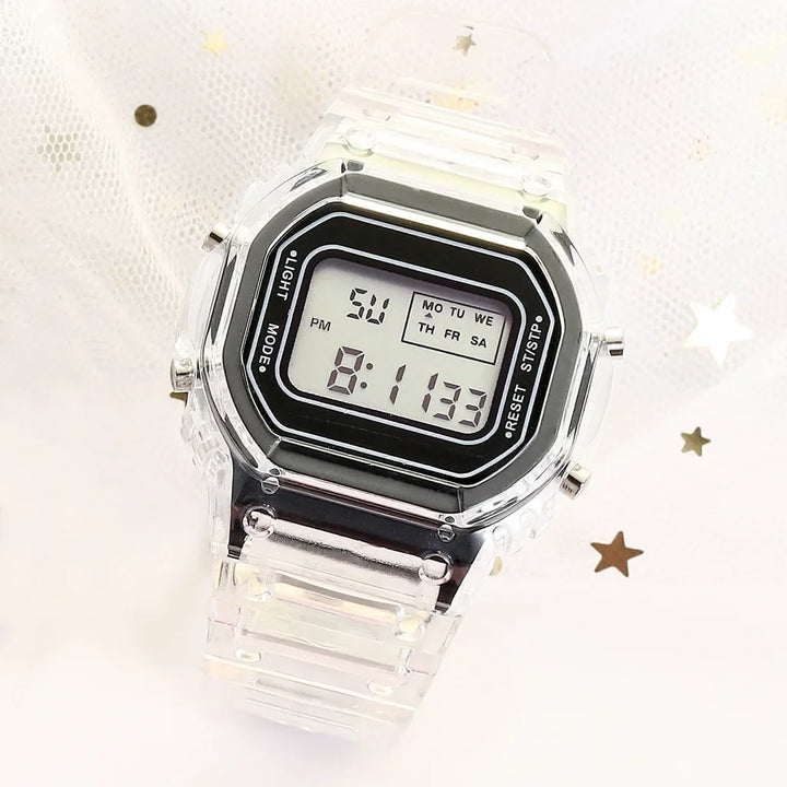 Transparent LED Sports Watch