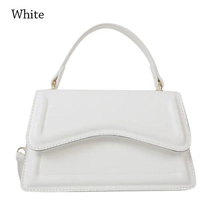 Women’s PU Leather Crossbody Bag – Solid Color Shoulder Tote & Messenger Purse