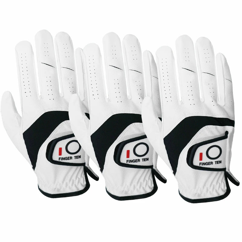Golf Gloves Men 3pcs/6pcs All Weather Soft Breathable Left Hand Right Grip Drop Shipping