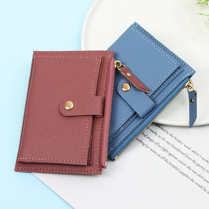 Cute Mini PU Leather Wallet – Coin Purse & Card Holder
