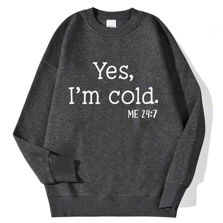 Cold" Printed Sweatshirt