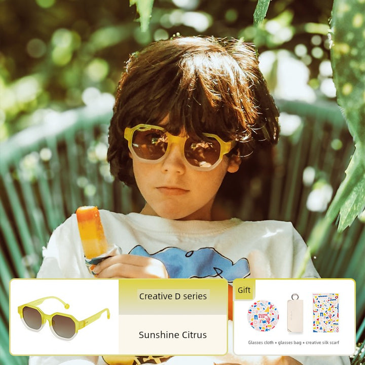Olivioco Creative Parent-Child Eye Protection Men's and Women's Sunglasses