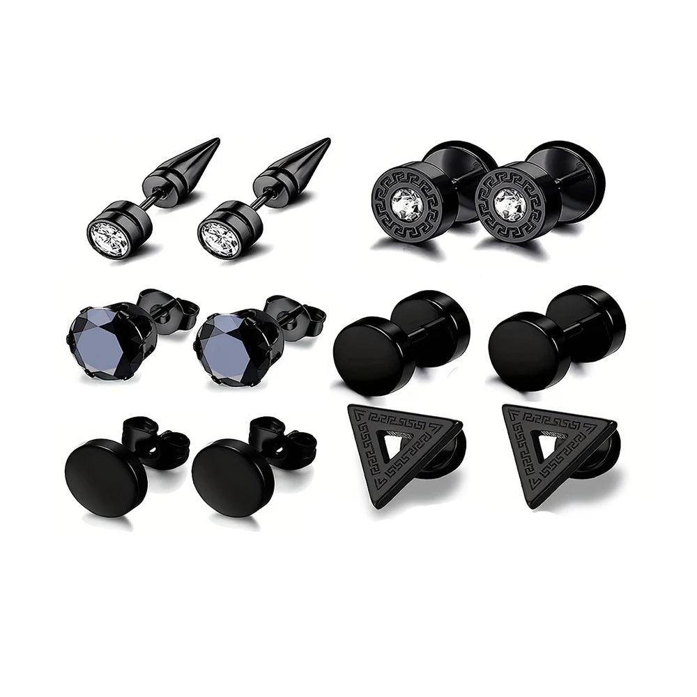 EdgeFusion™ – Trendy Stainless Steel Earring Set for Every Occasion
