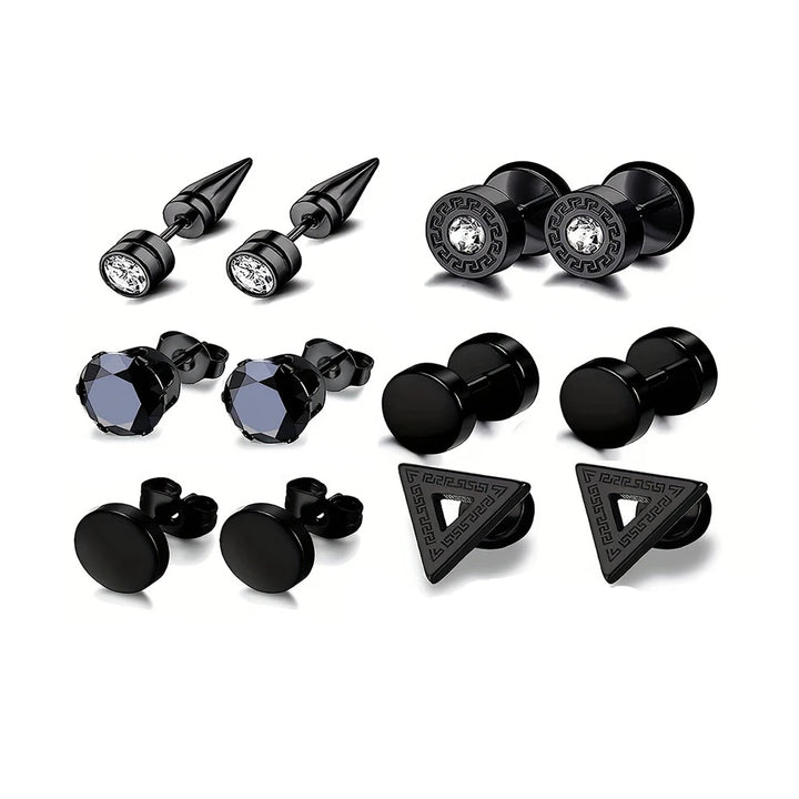 EdgeFusion™ – Trendy Stainless Steel Earring Set for Every Occasion