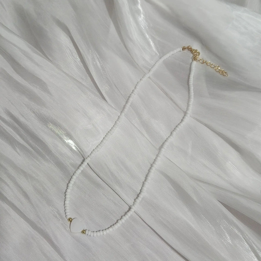 Handmade Moon Bead Necklace