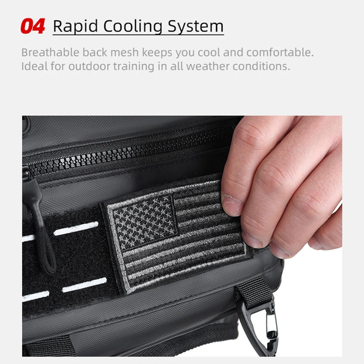 Outdoor Chest Bag – Adjustable Straps & Large Capacity for Cycling & Climbing