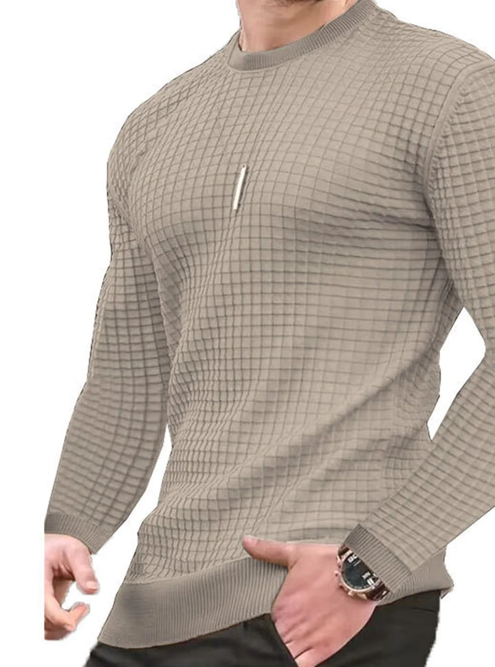 Men's Waffle Check Hoodie