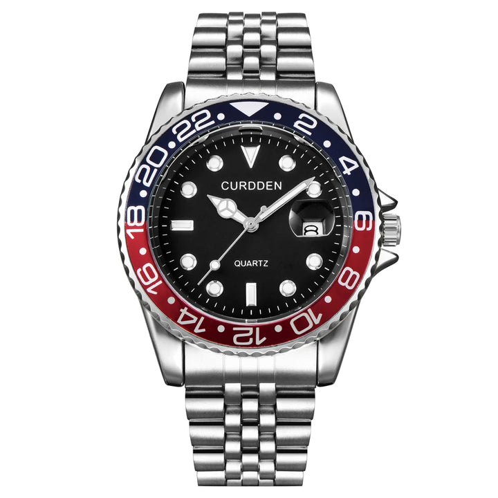 Stainless Steel Band Quartz Watch for Men
