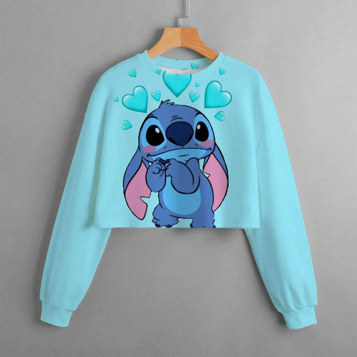 Girls' Stitch Crop Hoodie
