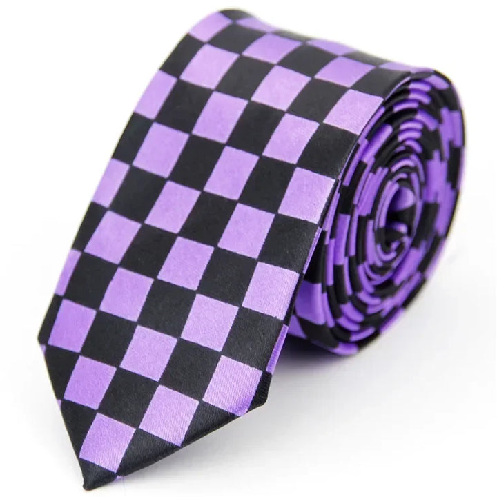 Narrow Tie for Men Women  5cm (2") Skinny Wedding Black Blue Red Pink White Purple Green Gray Piano Skull Print Slim Necktie