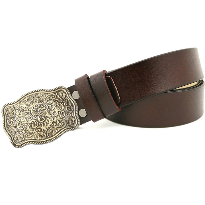 Luxury Brand Designer Men Belts Genuine Leather Black Brown Waist Strap with Prints Buckle Head