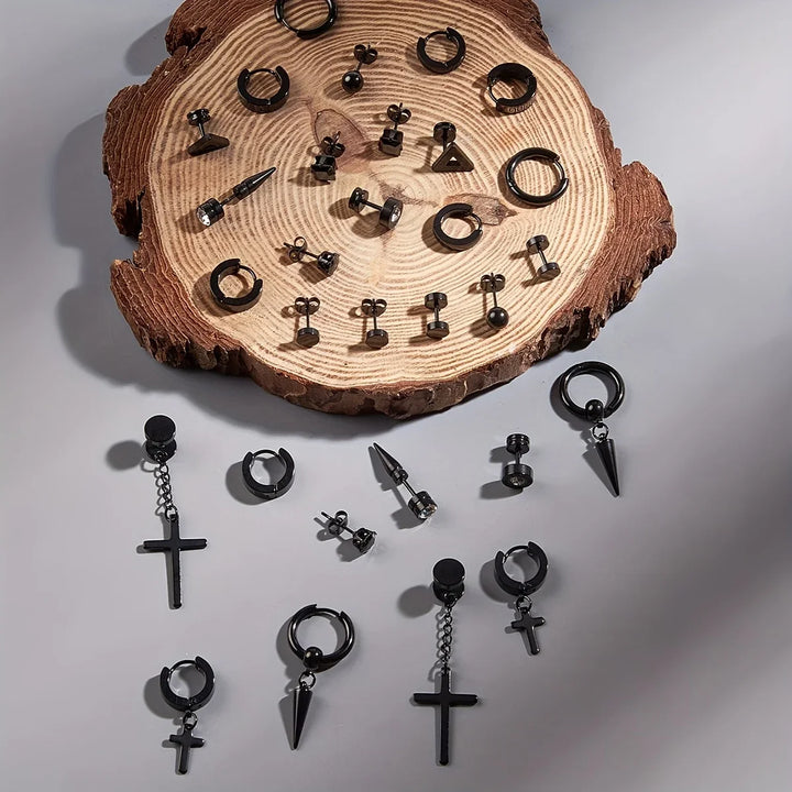 EdgeFusion™ – Trendy Stainless Steel Earring Set for Every Occasion