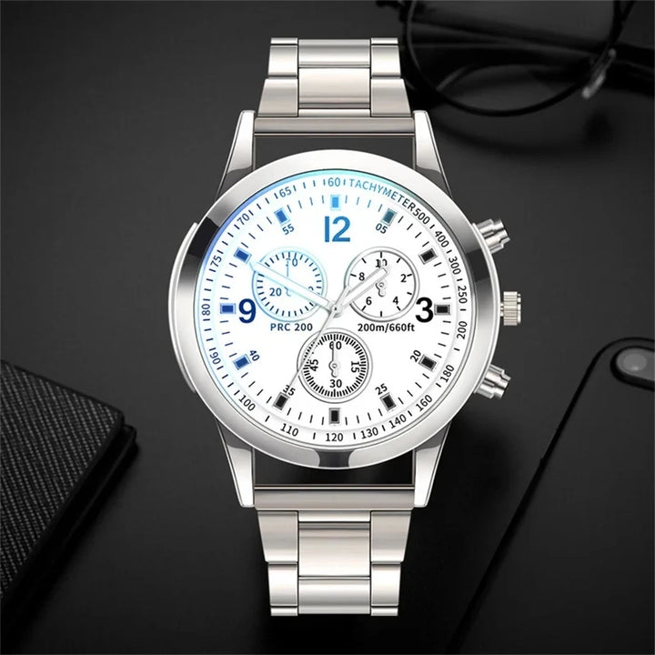 Luxury Business Watch – Men’s Stainless Steel Quartz Timepiece