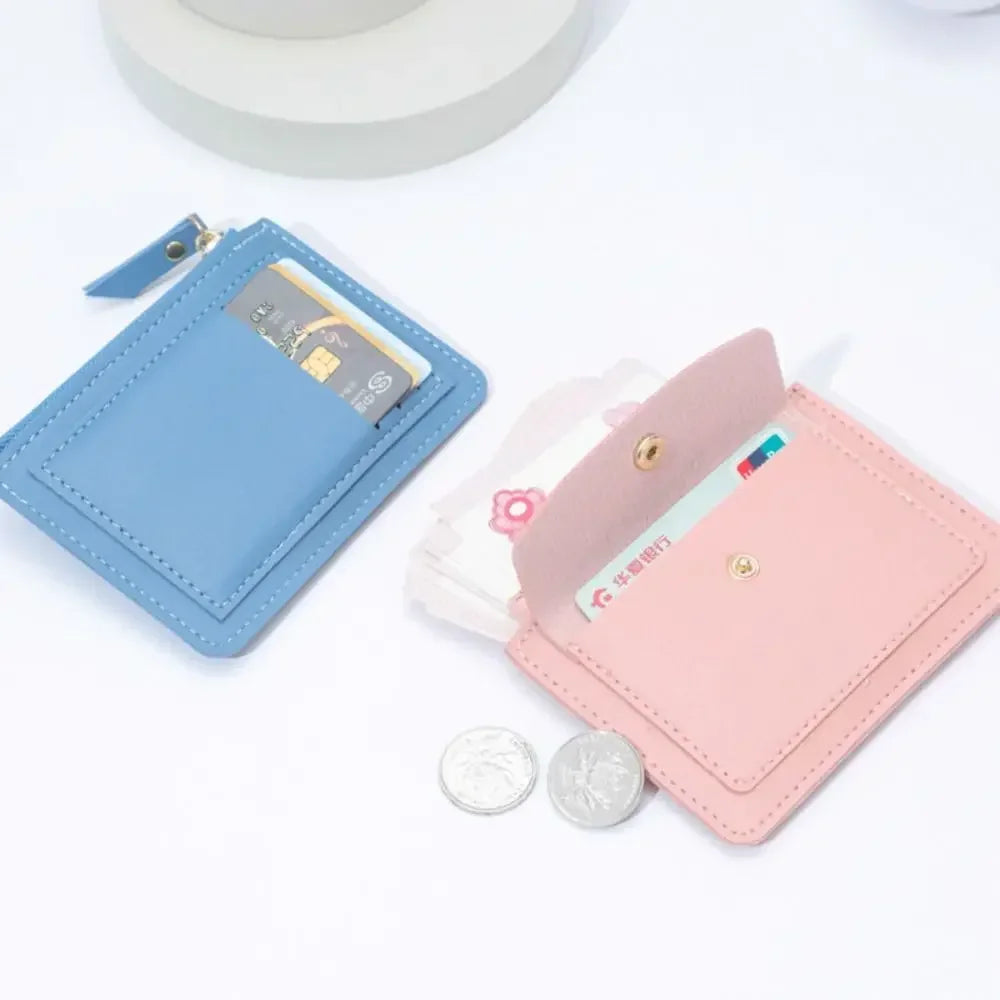 PU Leather Women’s Wallet – Multi-Card Coin Purse with Zipper