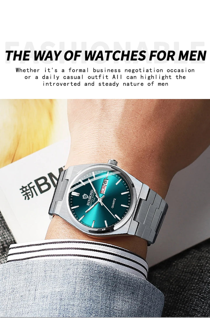 BINBOND Men's Business Quartz Watch
