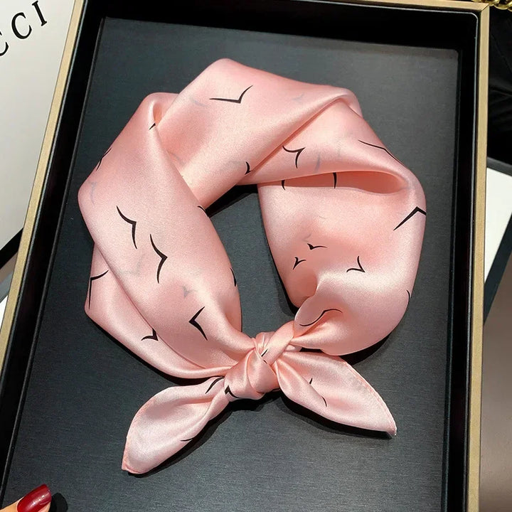 Mulberry Silk Square Scarf – Luxury Bandana & Headwrap for Women