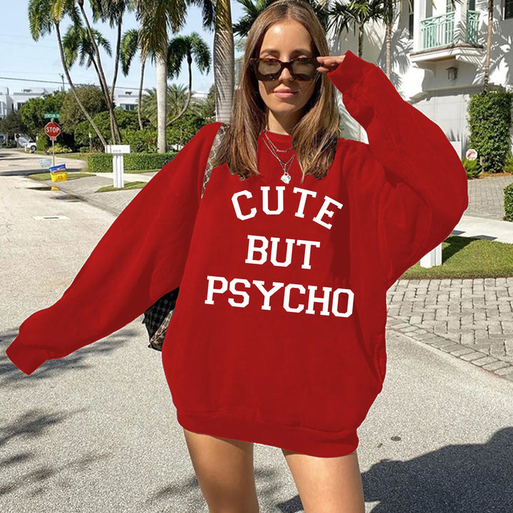 “Cute but Psycho” Y2K hoodie