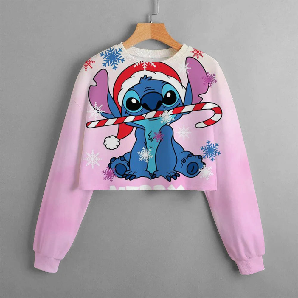 Girls' Stitch Crop Hoodie